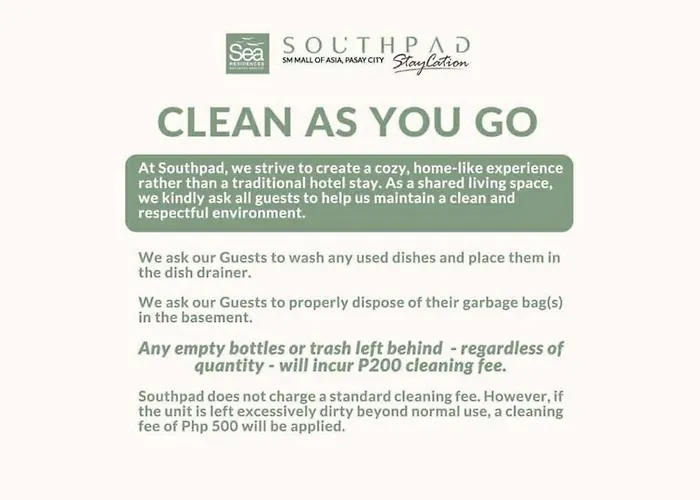 South Pad Staycation Sea Residences Sm Mall Of Tower A, B And E Apartamento *